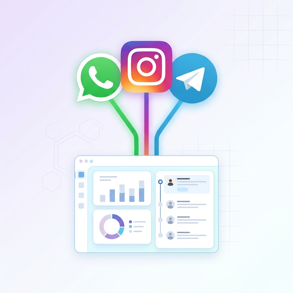 Çok Kanallı (Omnichannel) Müşteri İletişimi Nedir? Tek Panelden WhatsApp + Instagram + Telegram